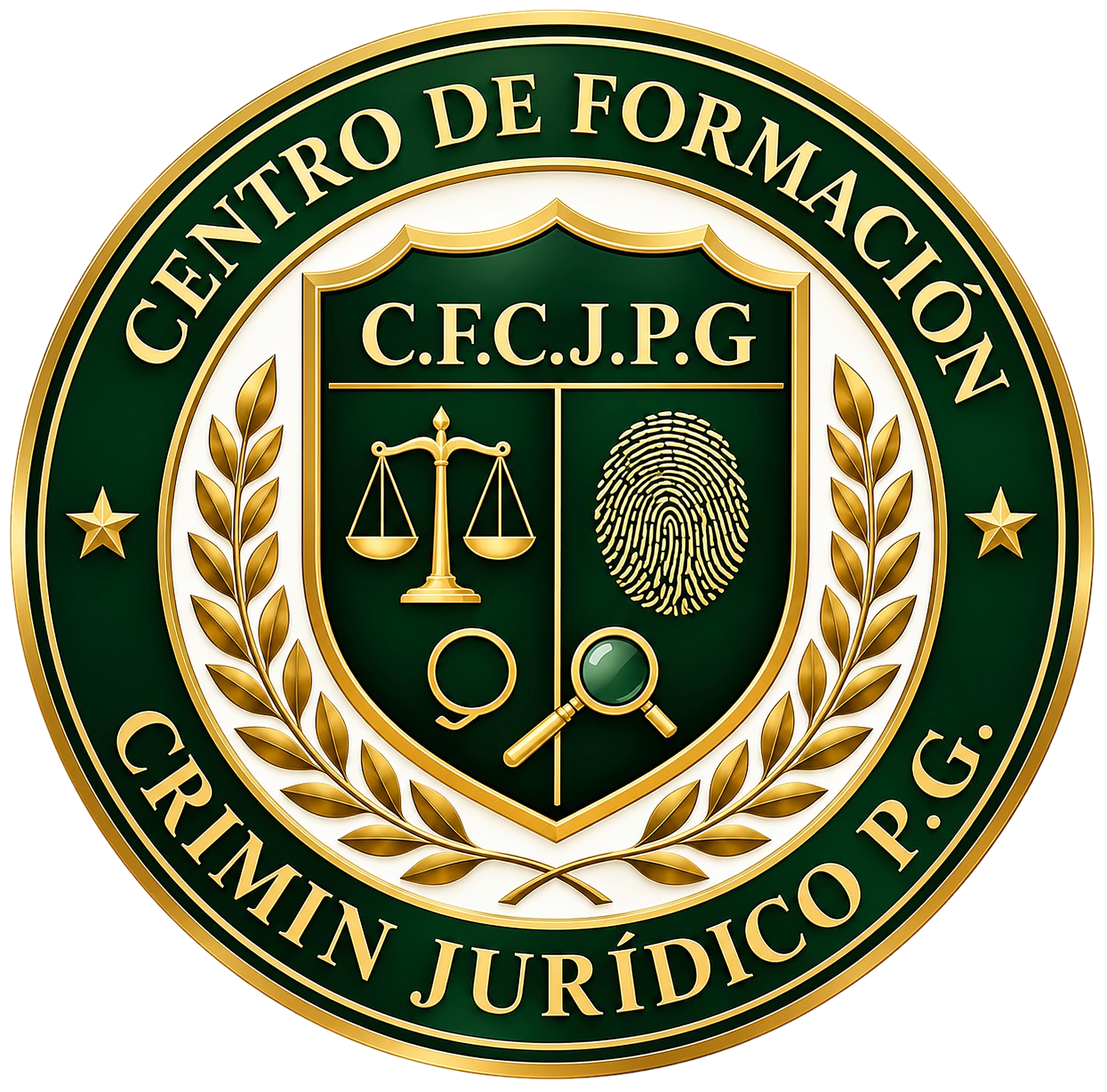 Escudo del Centro de Formación Crimin Jurídico P.G.